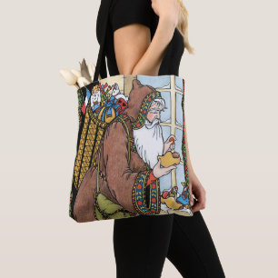 Vintage Kerstmis, kerstcadeautjes voor kerstcadeau Tote Bag