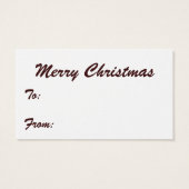 Vintage Kerstmis, kerstcadeautjes voor kerstcadeau Visitekaartje (Achterkant)