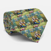 Vintage Kerstmis, kerstman die Speelgoed Dolls maa Stropdas (Opgerold)