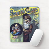 Vintage Kerstmis, kerstman en zijn werkboek Muismat (Met muis)