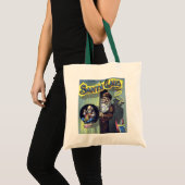 Vintage Kerstmis, kerstman en zijn werkboek Tote Bag (Voorkant (product))