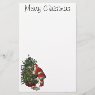 Vintage Kerstmis, kerstman met Cadeaus