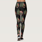Vintage Kerstmis, kerstman met Cadeaus Leggings (Achterkant)