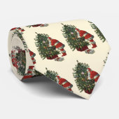 Vintage Kerstmis, kerstman met Cadeaus Stropdas (Opgerold)