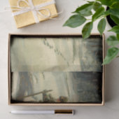 Vintage Kerstmis, kerstman met een boom Tissuepapier (Geschenk)