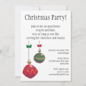 Vintage Kerstmis, Kerstman Muziek uitnodiging (Achterkant)