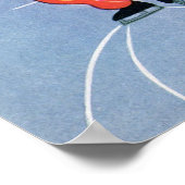 Vintage Kerstmis, Kinderijs Skating op een meer Poster (Hoek)