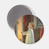 Vintage Kerstmis, kinderopwarming door de Fireplac Magneet (Voorkant / Achterkant)
