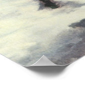 Vintage Kerstmis, Kindersneeuwbalgevecht Poster (Hoek)