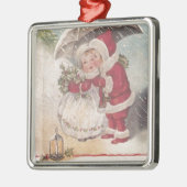 Vintage Kerstmis Kiss Metalen Ornament (Links)