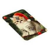 Vintage Kerstmis Kitten Magneet (Rechterzijde)