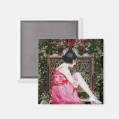 Vintage Kerstmis Koelkast Magnet (Voorkant / Achterkant)