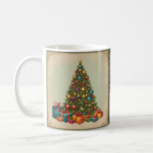 Vintage Kerstmis Koffiemok