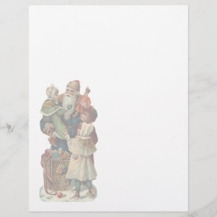 Vintage Kerstmis Letterhead Stationery