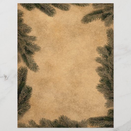 Vintage Kerstmis - Letterhead Stationery (Voorkant)