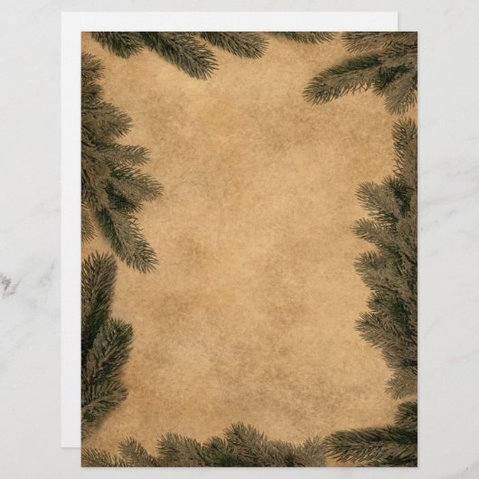 Vintage Kerstmis - Letterhead Stationery (Voorkant / Achterkant)