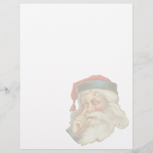 Vintage Kerstmis Letterhead Stationery (Voorkant)