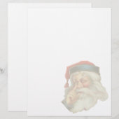 Vintage Kerstmis Letterhead Stationery (Voorkant / Achterkant)