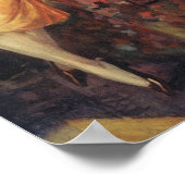 Vintage Kerstmis, liefde en Romance Couple Poster (Hoek)