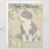 Vintage Kerstmis, luidop onder kerstboom (Voorkant / Achterkant)