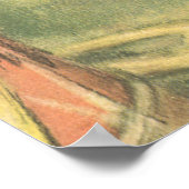 Vintage Kerstmis, luidop onder kerstboom Poster (Hoek)