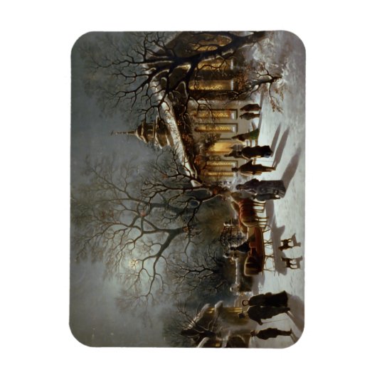 Vintage Kerstmis Magneet (Verticaal)