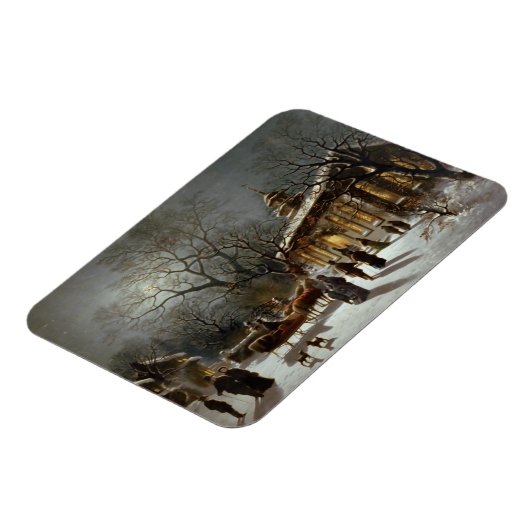 Vintage Kerstmis Magneet (Linkerzijde)