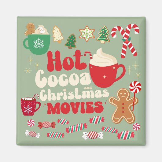 Vintage Kerstmis Magneet (Voorkant)