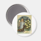 Vintage Kerstmis Magneet (Voorkant / Achterkant)