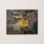 Vintage kerstmis met bezoek aan Magi Legpuzzel (Horizontaal)