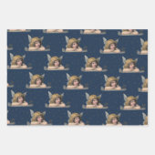 Vintage Kerstmis met nostalgische kerstmis Inpakpapier Vel (Voorkant 3)