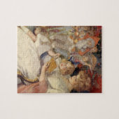 Vintage Kerstmis, moeder leest slaapverhaal Legpuzzel (Horizontaal)