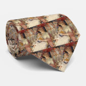 Vintage Kerstmis, moeder leest slaapverhaal Stropdas (Opgerold)