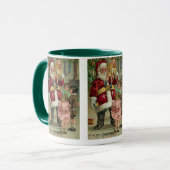 Vintage Kerstmis Mok (Voorkant links)