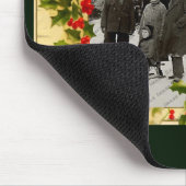 Vintage Kerstmis Mousepad Muismat (Hoek)
