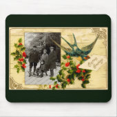 Vintage Kerstmis Mousepad Muismat (Voorkant)