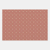 Vintage Kerstmis Naadloos Patroon Inpakpapier Vel (Voorkant 3)