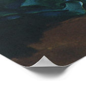 Vintage Kerstmis Nativiteit, Baby Jezus in Manger Poster (Hoek)