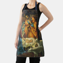 Vintage Kerstmis Nativiteit, Baby Jezus in Manger