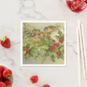 Vintage Kerstmis Nest Servet (Insitu)