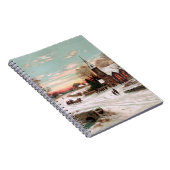 Vintage Kerstmis Notitieboek (Rechterzijde)