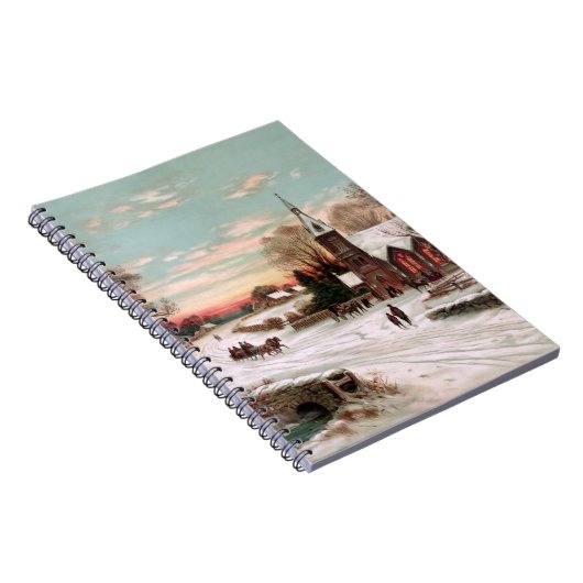 Vintage Kerstmis Notitieboek (Rechterzijde)