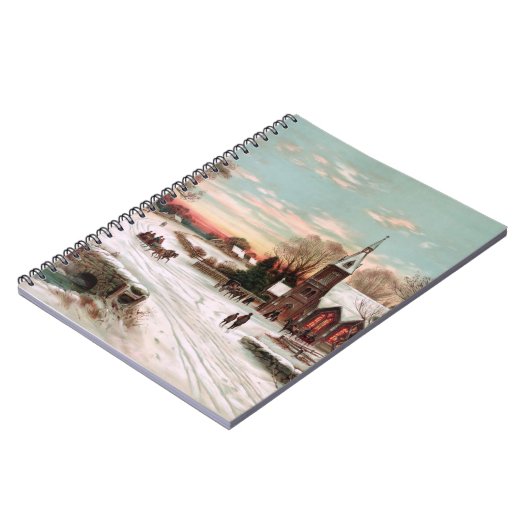 Vintage Kerstmis Notitieboek (Linkerzijde)