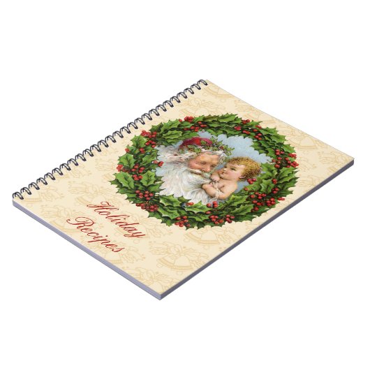 Vintage Kerstmis Notitieboek (Linkerzijde)