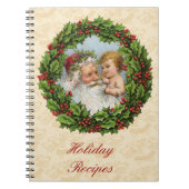 Vintage Kerstmis Notitieboek (Voorkant)