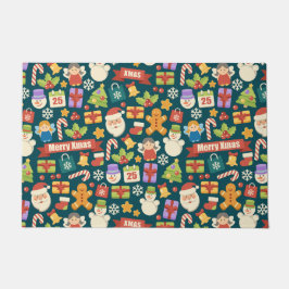 Vintage Kerstmis Nutcrackers Merry Kerstcute Deurmat