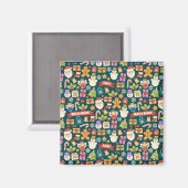 Vintage Kerstmis Nutcrackers Merry Kerstcute Magneet (Voorkant / Achterkant)