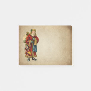 Vintage Kerstmis Oude World Santa Claus Post-it No Post-it® Notes