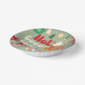 Vintage Kerstmis Papieren Kommen (Gebogen)