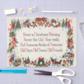 Vintage kerstmis-poen Holiday party tissue Tissuepapier (Craft)